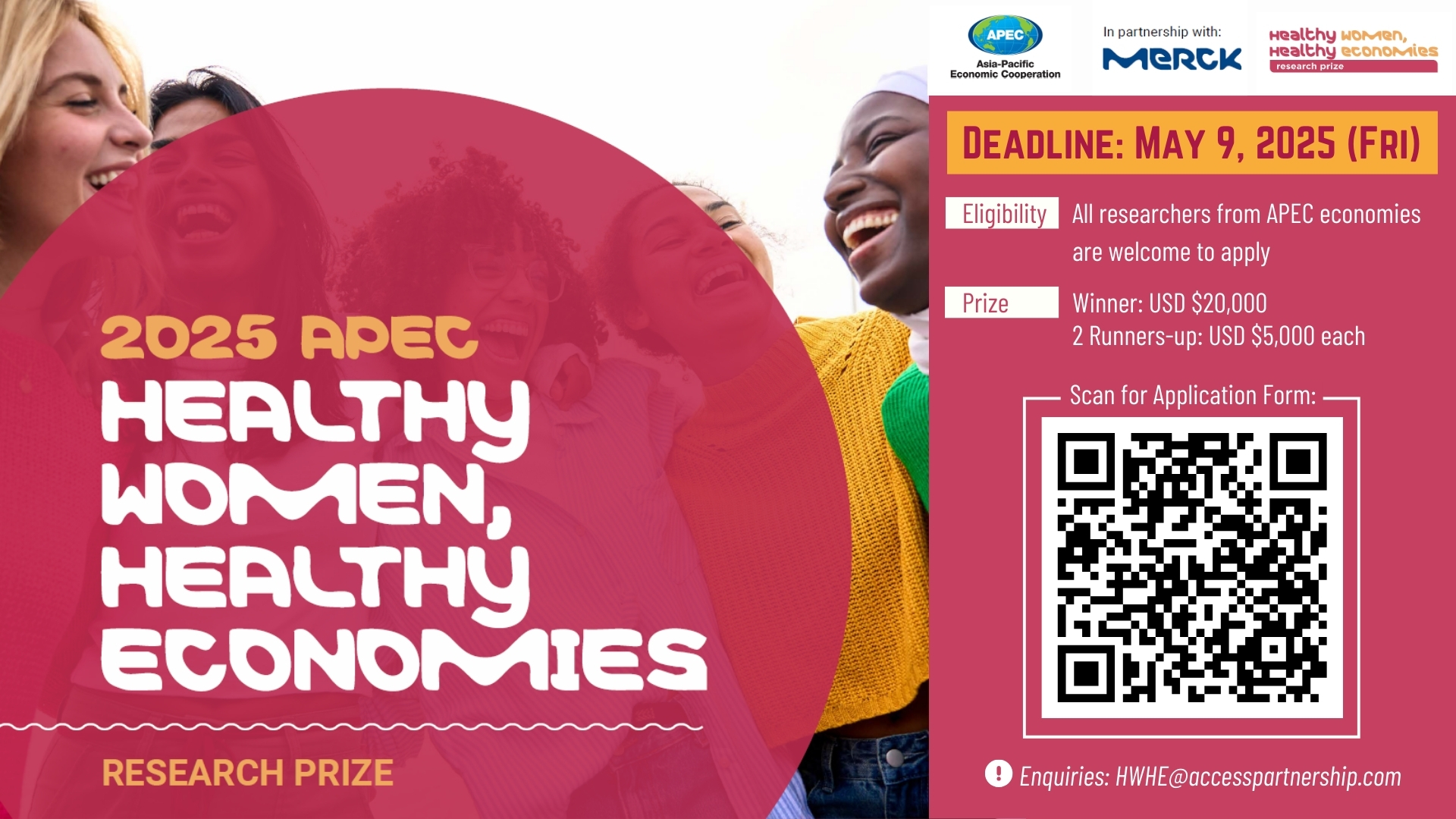 APEC Healthy Women, Healthy Economies Research Prize 2025